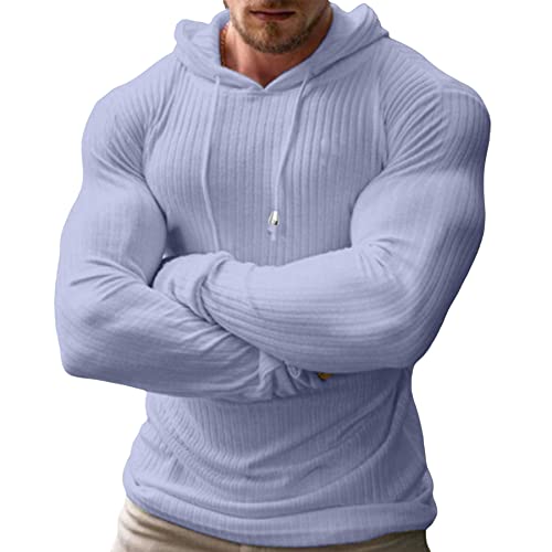 Herren Pullover Hoodie Sweatshirt Kapuzenpullover für Herren grau, XL von Sprifloral