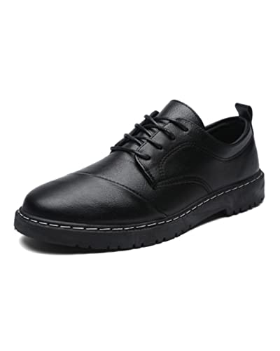 Herren Schnürhalbschuhe Leder Oxfords Derby Schuhe Formell Business Anzugschuhe Klassischer Hochzeit Freizeit Schwarz 40 von Sprifloral