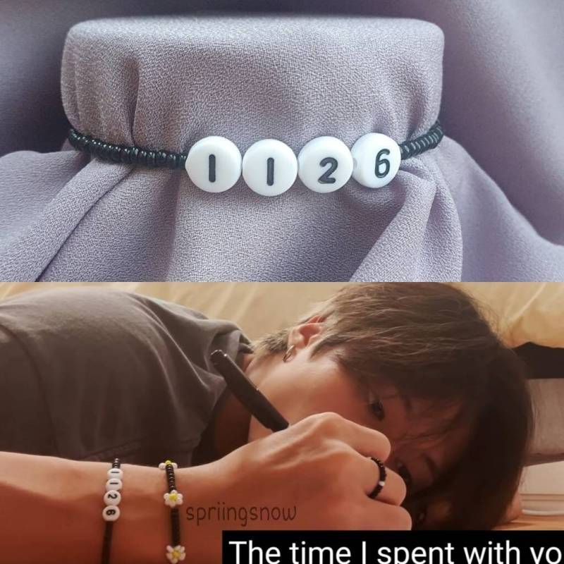 Ateez Wooyoung Inspired Bracelet von Spriingsnow