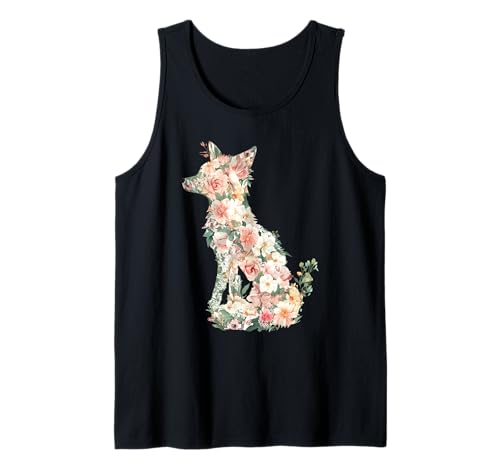 Floral Spring Damen Blume Fuchs Tank Top Floral Spring Damen Blume Fuchs Tank Top von Spring Apparel Gifts & Tops for Women