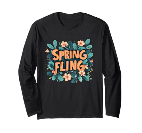 Happy Spring Fling Emblem Kostüm für Erwachsene und Kinder Langarmshirt Happy Spring Fling Emblem Kostüm für Erwachsene und Kinder Langarmshirt von Spring Fling Outfit
