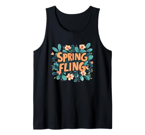 Happy Spring Fling Emblem Kostüm für Erwachsene und Kinder Tank Top Happy Spring Fling Emblem Kostüm für Erwachsene und Kinder Tank Top von Spring Fling Outfit