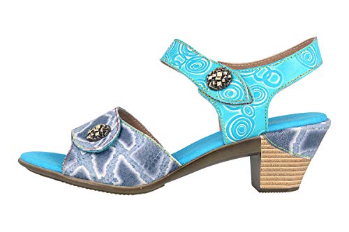 Spring Footwear Sandalen in Übergrößen Blau Alluroe-Blu große Damenschuhe, Größe:43 von Spring Footwear