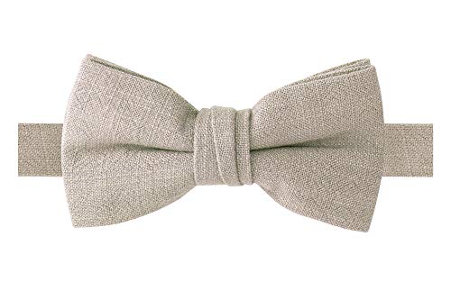 Spring Notion Fliege aus Leinen-Mischgewebe für Jungen, Hellbraun, Large von Spring Notion
