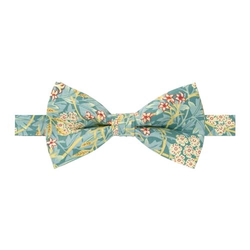 Spring Notion Herren-Fliege aus Baumwolle mit Blumendruck, passend zu David's Bridals, 76 - Grün/Gelb, Einheitsgröße von Spring Notion