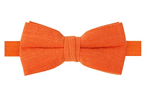 Spring Notion Herren-Fliege aus Leinen-Mischgewebe, burnt orange, Einheitsgröße von Spring Notion