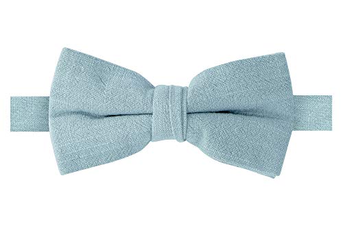 Spring Notion Herren-Fliege aus Leinen-Mischgewebe, Stahlblau, Einheitsgröße von Spring Notion