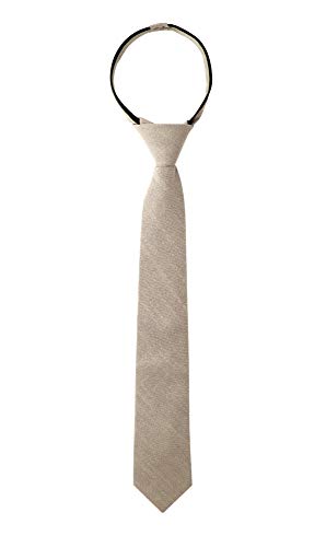 Spring Notion Jungen Krawatte aus Leinenmischung - Braun - Groß von Spring Notion