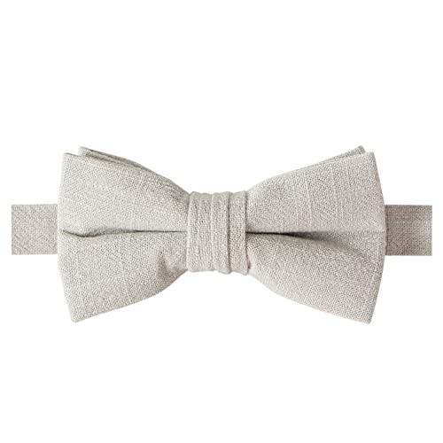 Spring Notion Vorgebundene Fliege für Jungen aus Leinenmischung, hellgrau, Medium Spring Notion Vorgebundene Fliege für Jungen aus Leinenmischung, hellgrau, Medium von Spring Notion