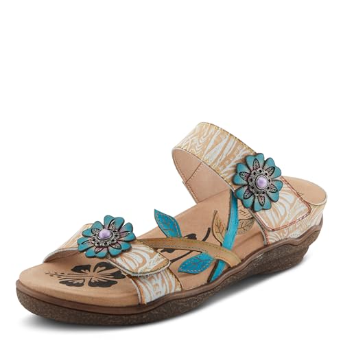 Spring Step L'Artiste Damen Aymee Slide Sandale, Beige / mehrfarbig, 35.5 EU von Spring Step L'Artiste
