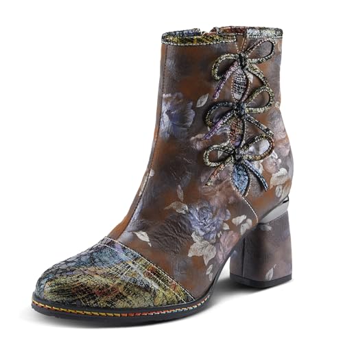 Spring Step L'Artiste Damen Carre Fashion Boot, Braun Multi, 9.5-10 Spring Step L'Artiste Damen Carre Fashion Boot, Braun Multi, 9.5-10 von Spring Step L'Artiste