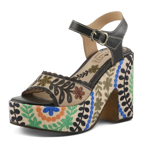 Spring Step L'Artiste Damen Hendrix Sandale, Schwarz Multi, 9.5-10 von Spring Step L'Artiste
