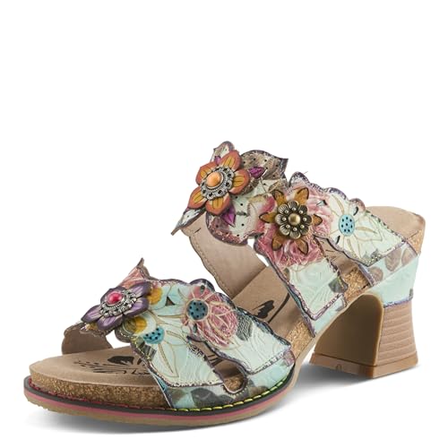 Spring Step L'Artiste Damen Radiating Sandal, Mint Multi, 6.5-7 Spring Step L'Artiste Damen Radiating Sandal, Mint Multi, 6.5-7 von Spring Step L'Artiste