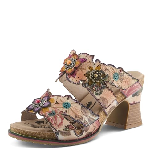 Spring Step L'Artiste Damen Radiating Sandal, Peach Multi, 9.5-10 Spring Step L'Artiste Damen Radiating Sandal, Peach Multi, 9.5-10 von Spring Step L'Artiste