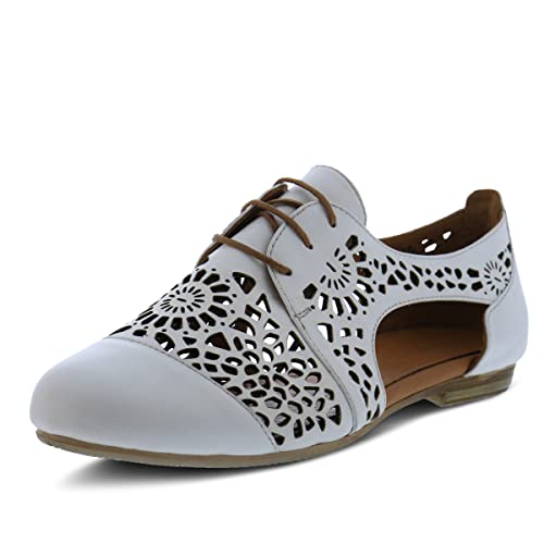 Spring Step Damen Theone Schuhe, Weiss/opulenter Garten, 5.5-6 Spring Step Damen Theone Schuhe, Weiss/opulenter Garten, 5.5-6 von Spring Step