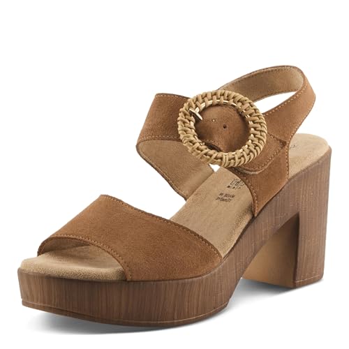 Spring Step Gamona Damen Sandale mit Knöchelriemen und Absatz, Hellbraunes Wildleder, 36.5/37 EU Spring Step Gamona Damen Sandale mit Knöchelriemen und Absatz, Hellbraunes Wildleder, 36.5/37 EU von Spring Step