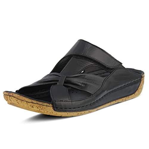Spring Step Women's Style Gretta Black EURO Size 36 Leather Slide Sandal Spring Step Women's Style Gretta Black EURO Size 36 Leather Slide Sandal von Spring Step