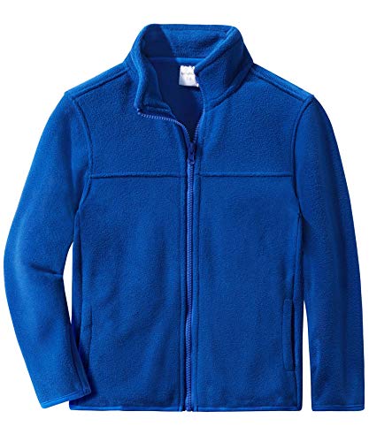 Spring&Gege Jungen Mädchen Polar-fleecejacke Full Zip Outdoor Fleece Jacke Vliesjacke für Kinder, Königsblau, 11-12 Jahre(XL/152 158) von Spring&Gege
