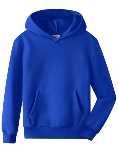 Spring&Gege Kinder Kapuzenpullover aus Fleece für Kinder (3-12 Jahre) - Blau - 9-10 Jahre von Spring&Gege