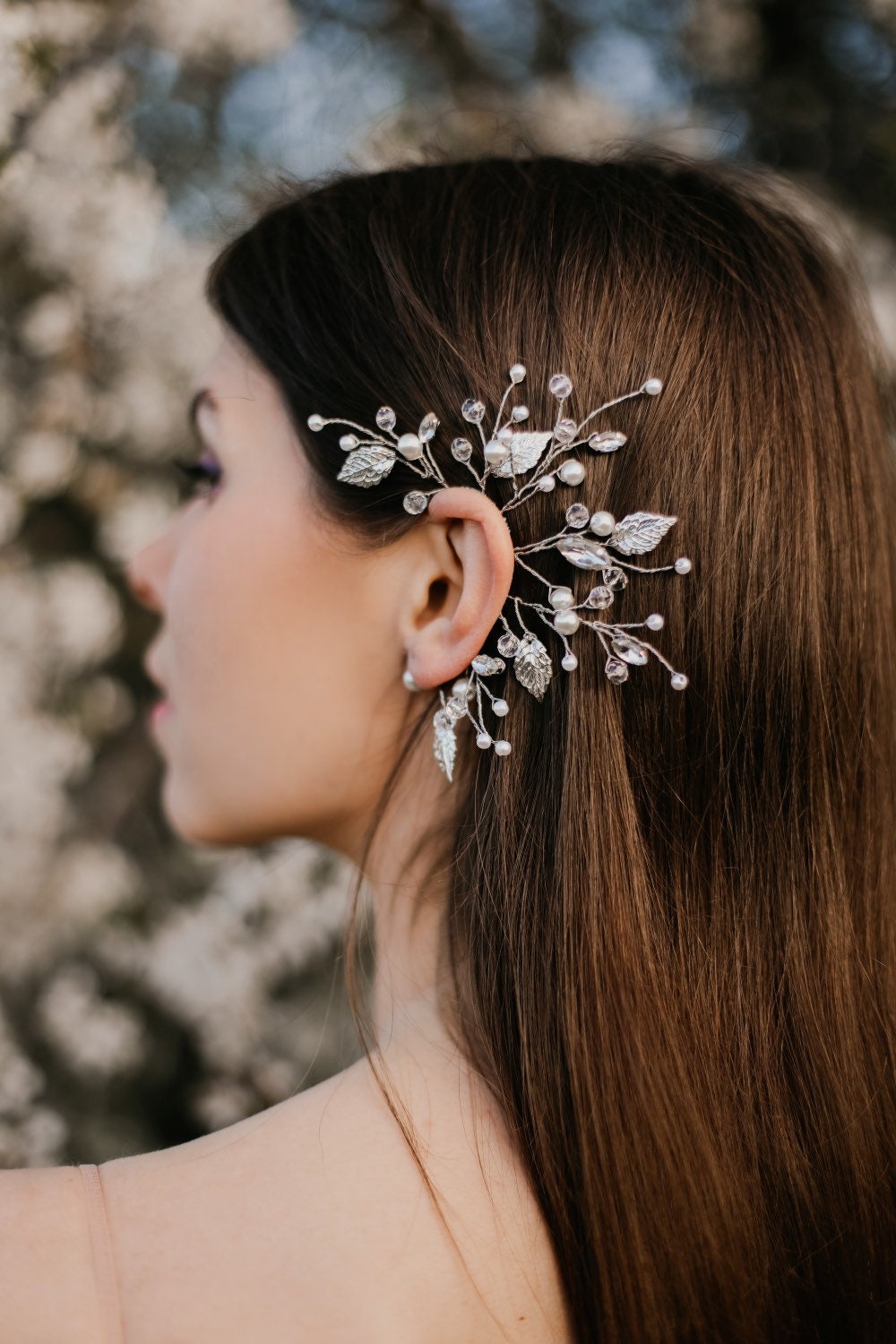 Ohrmanschette Braut Ohr Kletterer Rose Gold Perle Crawler Ohrringe Hochzeit Wickeln Blatt Elfe Accessoire Boho Ohrmanschette Braut Ohr Kletterer Rose Gold Perle Crawler Ohrringe Hochzeit Wickeln Blatt Elfe Accessoire Boho von SpringWindStore