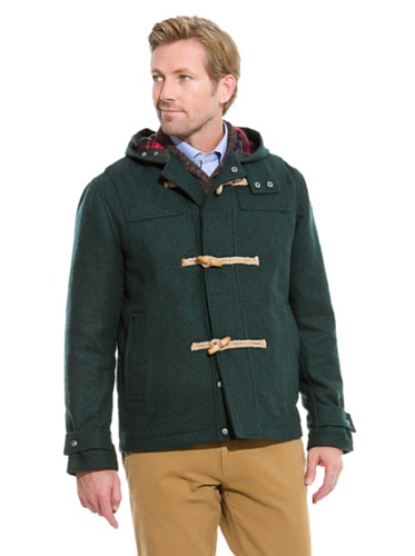 Cortefiel Jacke mit Kapuze dunkelgrün XL von Springfield