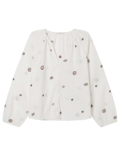 SPRINGFIELD Damen 1.Gym.m.Blusa Alg Dobby Bord Rec Bluse, bunt, 44 von Springfield