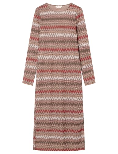 SPRINGFIELD Damen 1.t.m.ml.midi Missoni Lässiges Kleid, Karamell, Small von Springfield