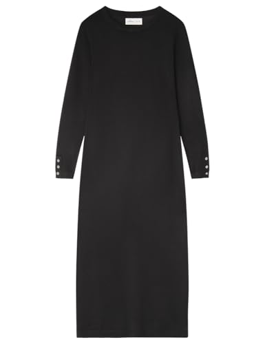SPRINGFIELD Damen 1338695 midi Strick-mit Knöpfe und Manschetten, Standardschwarz, M von Springfield