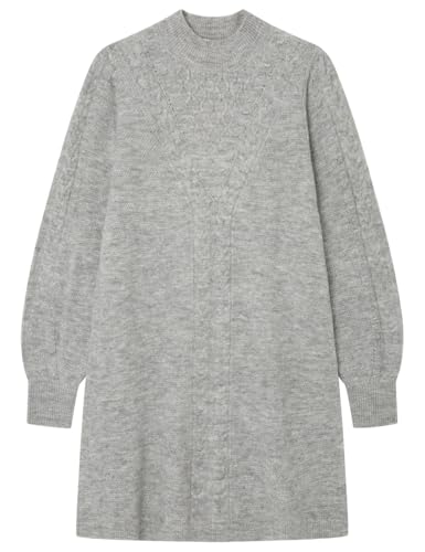 SPRINGFIELD Damen 1338704 Kurzes Strick-Strickkleid, dunkelgrau, XL von Springfield
