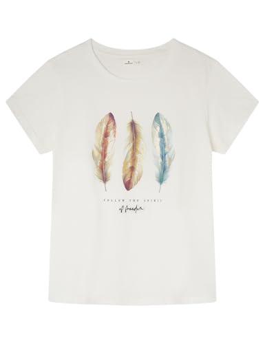 SPRINGFIELD Damen Camisetademangacortaconmangaremangadayaberturaeneldobladillo T-Shirt Grafik Ethno, Standardweiß, XL SPRINGFIELD Damen Camisetademangacortaconmangaremangadayaberturaeneldobladillo T-Shirt Grafik Ethno, Standardweiß, XL von Springfield