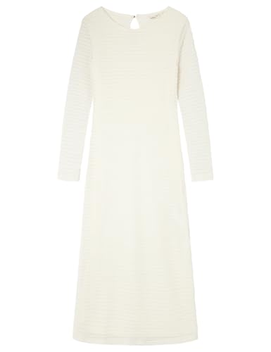 SPRINGFIELD Damen 3.Gym.a. Vestido Midi Estructura Lässiges Kleid, Hellbeige, X-Small von Springfield