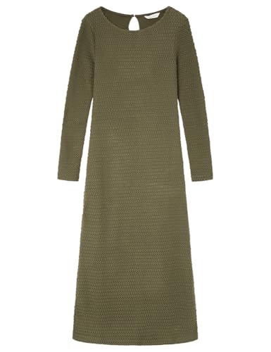 SPRINGFIELD Damen 3.Gym.a. Vestido Midi Estructura Lässiges Kleid, Khaki CRIS, Medium von Springfield
