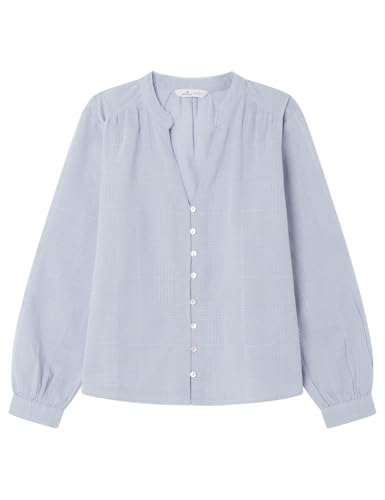 SPRINGFIELD Damen 3.fq.Blusa Alg Estruc Puntilla Bluse, blau Regatta, 32 von Springfield