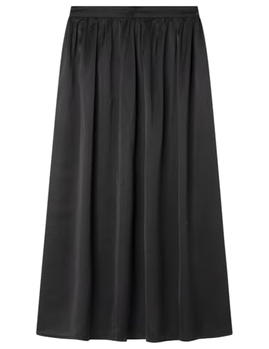 SPRINGFIELD Damen 3.fq.Falda Midi Plisada Rock, Standardschwarz, 38 von Springfield