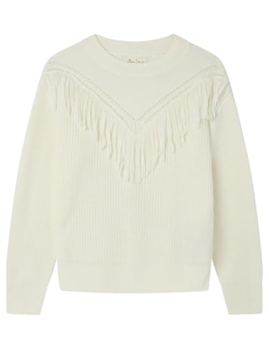 SPRINGFIELD Damen 3.md.g. Sweater Boho Flecos Jersei, Hellbeige, S von Springfield