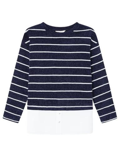 SPRINGFIELD Damen 3.t.a.chenilla Faldon Hemd, Marineblau, Medium von Springfield