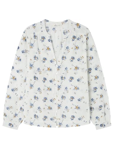 SPRINGFIELD Damen 4.t.a.Blusa Alg Printed Flores Bluse, Senf, 32 SPRINGFIELD Damen 4.t.a.Blusa Alg Printed Flores Bluse, Senf, 32 von Springfield