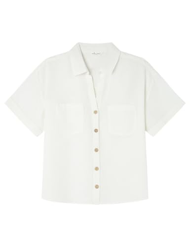 SPRINGFIELD Damen 7.Gym.Camisa Lino Polera Botones Hemd, Braun Oxid, 38 von Springfield