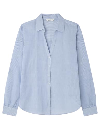 SPRINGFIELD Damen 7.g.a.Camisa Ligera Hemd, Chinesisches Blau, 36 von Springfield