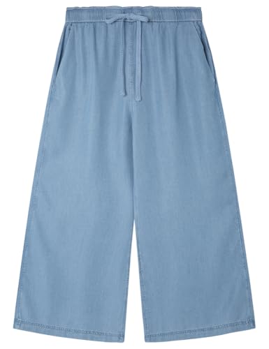 SPRINGFIELD Damen 7.t. Pantalones Culotte Tencel Hose, Rauchblau, 38 von Springfield