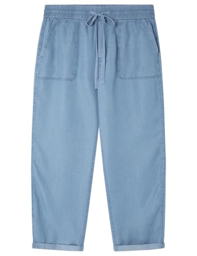 SPRINGFIELD Damen 7.t.Jogger Carpintero Tencel Hose, Rauchblau, 38 von Springfield
