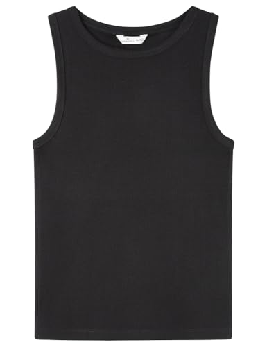 SPRINGFIELD Damen 7g.b. Top Nadadora Rib Oberteil, Standardschwarz, X-Large von Springfield