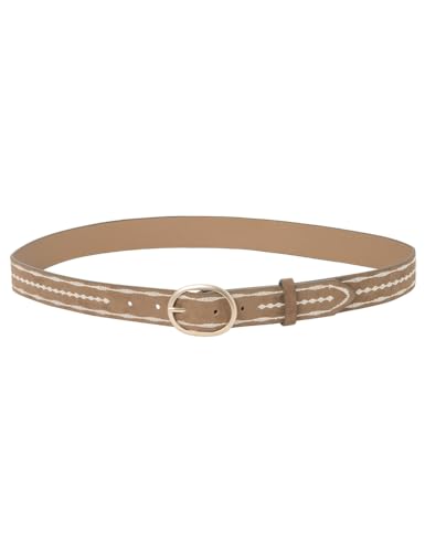 SPRINGFIELD Damen Embroidered Belt, Brown_Print, 85 von Springfield