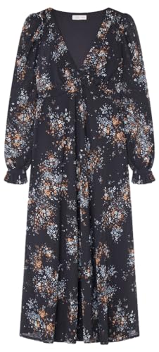 SPRINGFIELD Damen Faded Print midi Dress, Black, L von Springfield