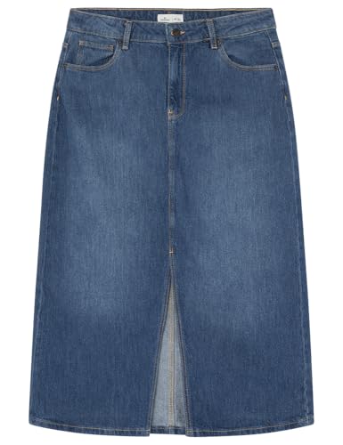 SPRINGFIELD Damen FaldaMidiEstampadaConElásticoInterior Midirock Print, Rauchblau 5, 34 von Springfield