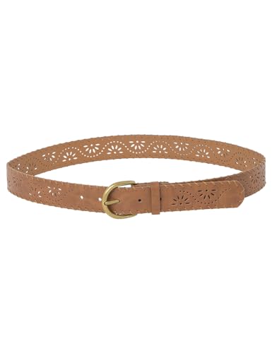 SPRINGFIELD Damen Floral Cutwork Belt, Brown_Print, 85 von Springfield