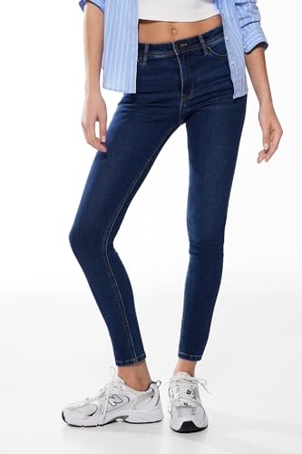 SPRINGFIELD Damen Jeggings Jeans, MEDIUM_Blue, 42 von Springfield