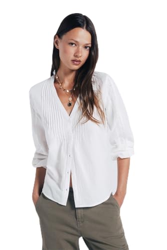 SPRINGFIELD Damen Long Blouse with Pintucks and Laces On Sleeves Bluse mit Langen Ärmeln, braun, 44 SPRINGFIELD Damen Long Blouse with Pintucks and Laces On Sleeves Bluse mit Langen Ärmeln, braun, 44 von Springfield