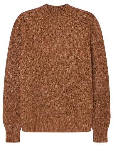 SPRINGFIELD Damen Lurex and Wool Textured Jumper Pullover, ORANGE, S von Springfield