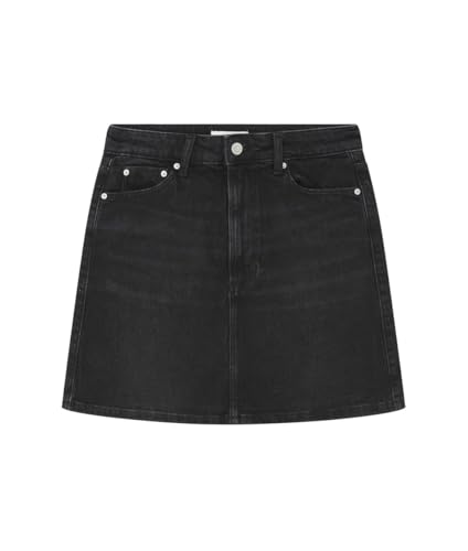 SPRINGFIELD Damen Minifaldavaquerabásica Minirock Jeans, Standardschwarz 6, 34 von Springfield